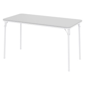 WhizMax Folding Table, Portable Folding Card Rectangle Table, PU Leather Upholstered Foldable Table, for Dining Room, Living Room, Office, Camping - 1 of 4
