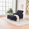 NicBex Couches for Living Room 37.4" Oversized Chaise Fabric Upholstered 1-Seater Sofa Couch Lounger Comfort Sleeper Sofa with Solid Wood Legs - 2 of 4