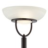 360 Lighting Modern Torchiere Floor Lamp 3-in-1 Design 70" Tall Tiger Bronze White Glass Shades for Living Room Reading Bedroom Office - 3 of 4