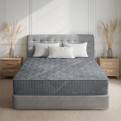 Swedrea Hybrid Mattress Medium Cooling Memory Foam Bed-in-a-Box White