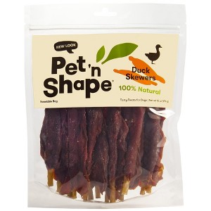 Pet 'n Shape Duck Skewers Dog Treats, 16 oz. Chews in Resealable Bag - 1 of 4