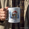 Tiger with Santa Hat Mug, Winter Forest Christmas Gift (Non-Custom Only)| OrnamentallyYou - image 4 of 4