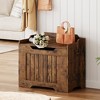 Storage Chest, Storage Bench with Safety Hinge, Flip Top Wood Blanket Storage Trunks Chest for Entryway, Living Room - 3 of 4