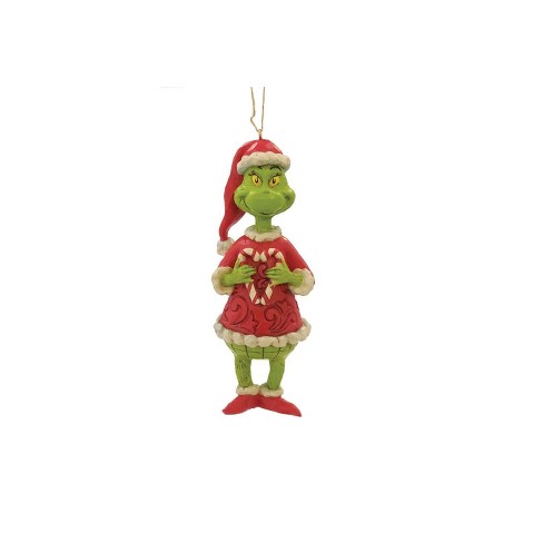 Department 56 Dept 56 Grinch Holding Candy Cane Christmas Ornament : Target
