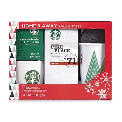 Starbucks Home Away Stoneware Mug Hot Cocoa And Coffee Gift Set Target - hot coco pic roblox