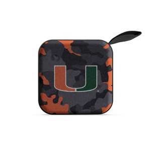 NCAA Miami Hurricanes Bluetooth Portable Speaker with FM Radio: USB & MicroSD Compatible - 1 of 3