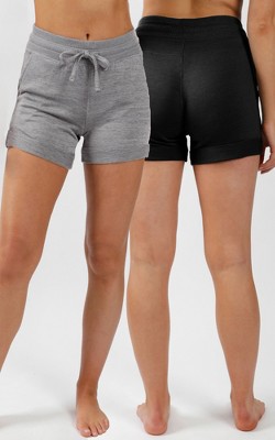 90 Degree By Reflex Super Soft Cationic Heather Lounge Shorts