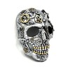 KBW Steampunk Silver Skull Adult Costume Mask - 3 of 4