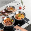 Aoibox 17-Piece Stainless Steel Cookware Set, 3-Ply Construction, Oven & Dishwasher Safe, Induction Compatible, Includes Pots,Pans,Saute Pan&Stock Pot - 4 of 4