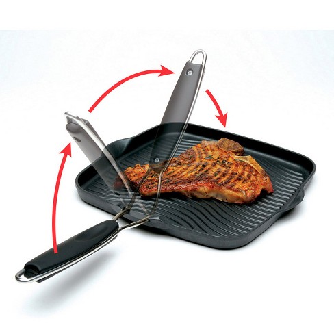 Berghoff Neo 2pc Cast Iron Grill Set, Grill Pan & Bacon/steak Press : Target