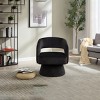 Modern Swivel Accent Chair with Deep Seat,Upholstered Swivel Recliners Couch,Velvet Armchair for Small Living Room or Apartment-Maison Boucle - 2 of 4