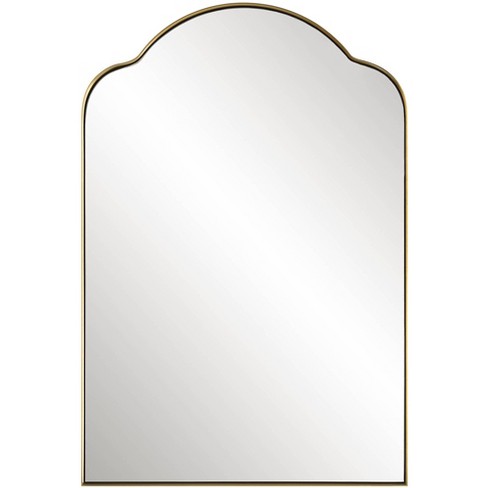 Uttermost Sidney Plated Brushed Brass 20" X 30" Arch Wall Mirror : Target