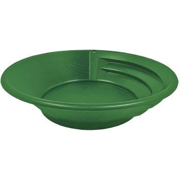 Sluice Fox Gold classifier for five gallon bucket plus bonus gold pan;  stackable sifting pan sieve; gold sluice box mesh strainer; shark tooth  sifter (Green color, 1/30 inch mesh, 900 holes per