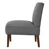 TopComfy Accent Chairs Modern Chair Dining Chair Armless Lounge Chair Comfortable Chair Decoration Chair for Living Room, Gray, 21"*29.13"*34.25" - 3 of 4