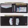 Alpine Swiss Delaney Men’s Slimfold RFID Protected Wallet Nappa Leather Comes in a Gift Box - 2 of 4