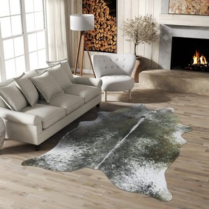 LOVEVOOK Faux Cowhide Rug Western Rugs for Living Room Bedroom, Imitation Animal Skin Carpets for Cowboy Cowgirl Home Decor 61x74.8 Inch - 1 of 4
