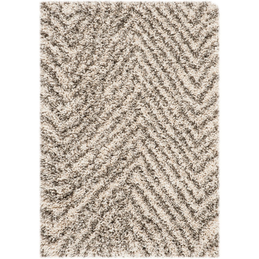 2'x3' Chevron Loomed Accent Rug Ivory/Gray - Safavieh