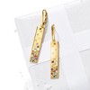 Ross-Simons 1.30 ct. t.w. Multi-Gemstone Scattered Bar Drop Earrings in 18kt Gold Over Sterling - 4 of 4