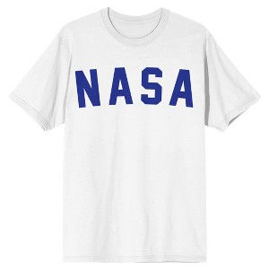 NASA Simple Text Men's White T-shirt - 1 of 2