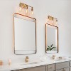 LNC Hydretro  Polished Gold and Textured Glass Modern/Contemporary Vanity Lights,1 Light/ 2 Light/3 Light - 4 of 4