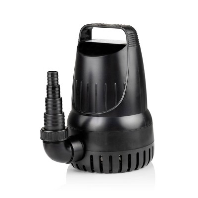 4100GPH Hurricane Heavy-Duty Water Pump Black with 33' Cord - Alpine Corporation: Submersible, Energy-Efficient