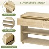 YOOCOZZ Vintage Storage Console Table with Drawers and Shelves - 4 of 4