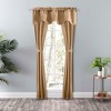 Ellis Curtain Lisa Solid Color Poly Cotton Duck Fabric Tailored Panel Pair with Ties 3" Rod Pocket Tan - image 3 of 4