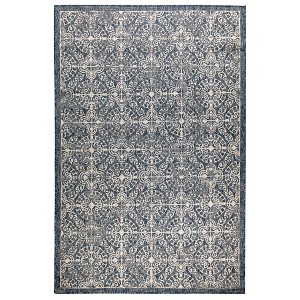 Liora Manne Carmel  Indoor/Outdoor Rug  Navy.. - 1 of 4