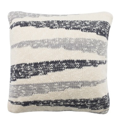 Imani 20" Multicolor Knit Abstract Decorative Pillow