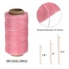 Unique Bargains Wear-Resistant Polyester Embroidery Waxed Thread with Needles - 2 of 4