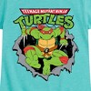 Girls' - Teenage Mutant Ninja Turtles - Raphael Breaking Through Shirt Fitted Short Sleeve Graphic T-Shirt - 2 of 4