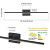 POWLIG 32.1-in Black Dimmable 5CCT LED Wall Sconces - 4 of 4