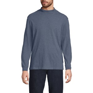 Lands' End Men's Super-T Mock Turtleneck - 1 of 3