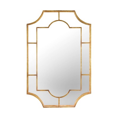 Metal Wall Mirror Gold - 3R Studios