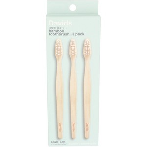 Davids - Premium Bamboo Soft Bristle Toothbrush - 3 Pack - 1 of 1