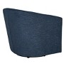 Liria Wooden Upholstered Barrel Chair for Livingroom with Metal Swivel Base | ARTFUL LIVING DESIGN - 3 of 4