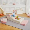 11Pcs Modular Kids Couch for Toddler Creative Play, Kids Convertible Sofa Foam Couch Playset for Playroom - 3 of 4