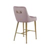 Meridian Furniture,Owen Pink Velvet Stool, Set of 2 - 2 of 4