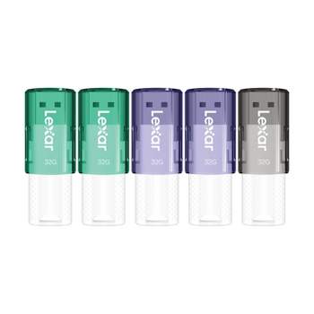 Lexar® JumpDrive® S60 32-GB USB 2.0 Flash Drives (5 Pack; Multicolored)