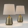360 Lighting Argus 16" High Textured Brass Table Lamp Set of 2 - 2 of 4
