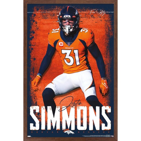 Trends International Nfl Denver Broncos - Helmet 16 Unframed Wall Poster  Print White Mounts Bundle 22.375 X 34 : Target