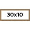 PosterPalooza | 30x10 Wood Antique Frame with UV Acrylic, 4 Finishes: Bronze, Gold, Silver, and Black - 2 of 4