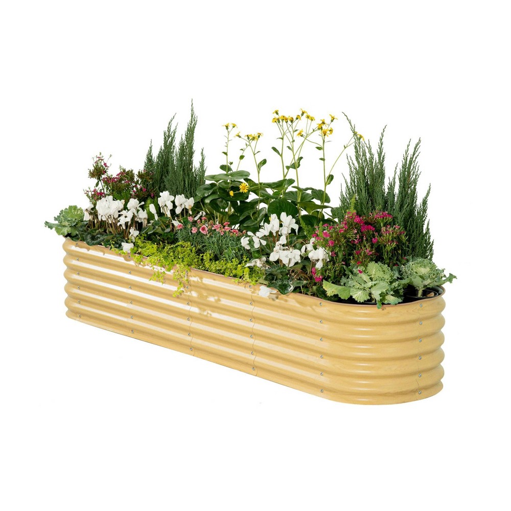 Photos - Flower Pot Vego Garden 9-in-1 Modular Rectangular Metal Outdoor Raised Garden Bed Sun