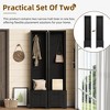 HDZNVF Multifunctional 3-IN-1 Entryway Elegant Free Standing Hall Tree, Black - 3 of 4
