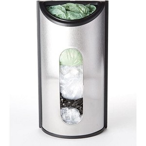 Grocery Bag  Holder - Plastic Bag Organizer - Stainless Steel Grocery Bags Holder with Easy-Access Opening - HomeItUsa - 1 of 1