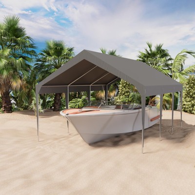 Heavy Duty Carport Outdoor Car Canopy UV Resistant Waterproof Party Tent All-Season Portable Garage Gazebo Shelter
