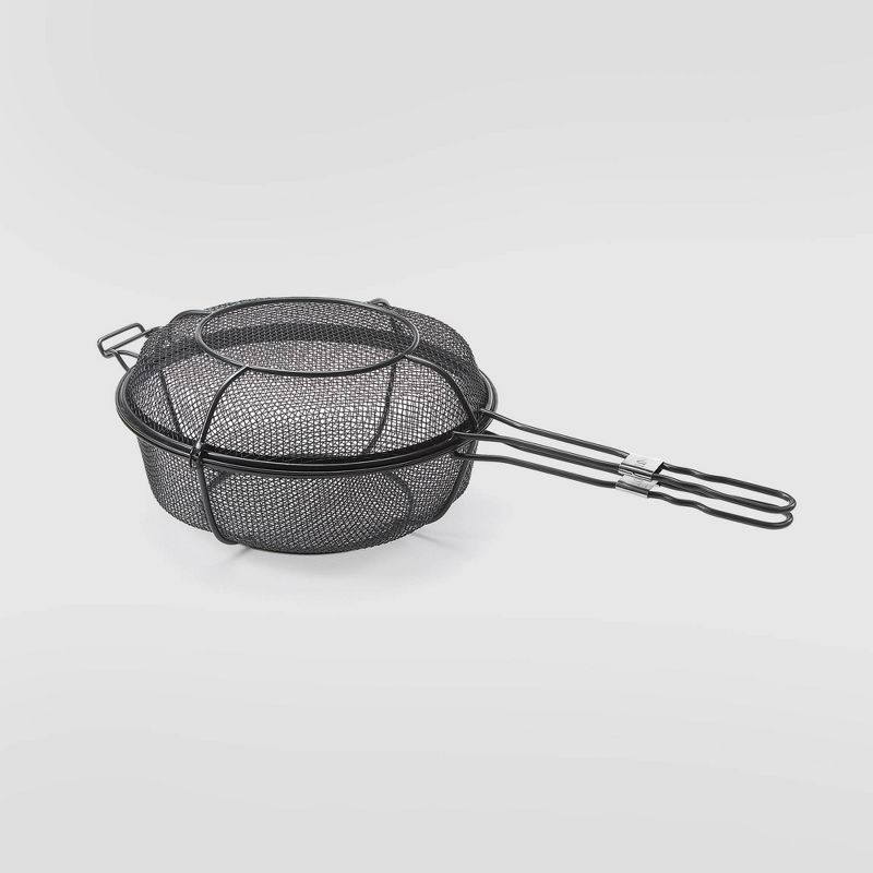 Dual Skillet Shaker Grill Basket Black - Outset, 1 of 6