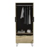 SEVOBAL Armoires Closet with One Drawer Double Doors and Versatile Storage for Bedroom Organization and Easy Access, Beige, 30.1"*20.1"*74" - 2 of 4