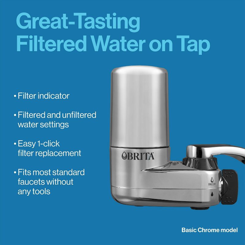 Brita Tap Water Faucet Filtration System - Chrome, 5 of 16