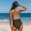 Women's Chic Geometric Print One-Piece Swimsuit - Cupshe - 4 of 4